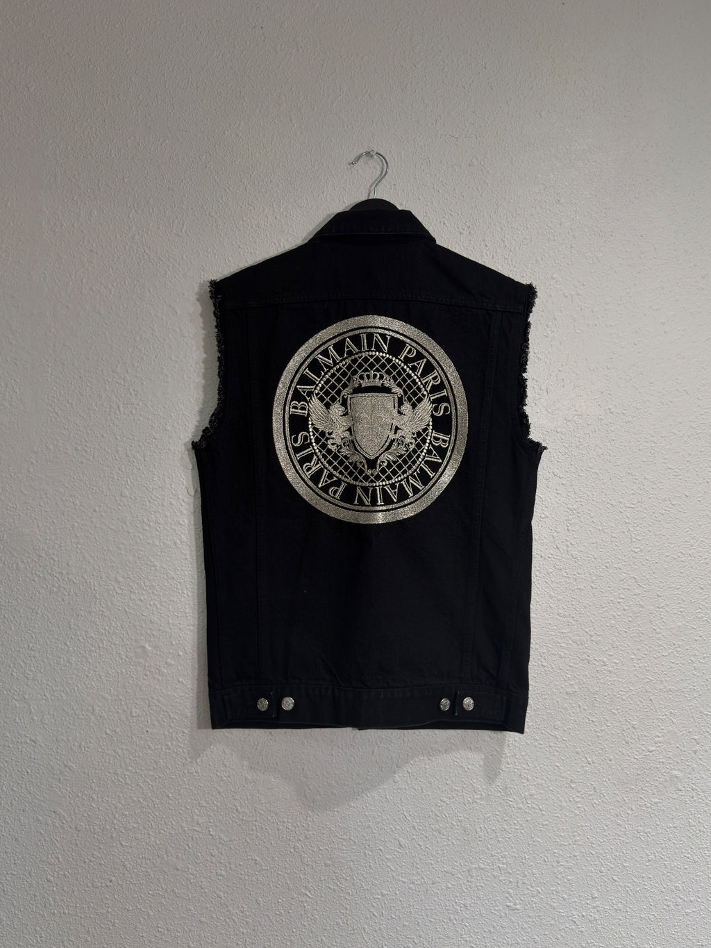Balmain embroidered logo vest