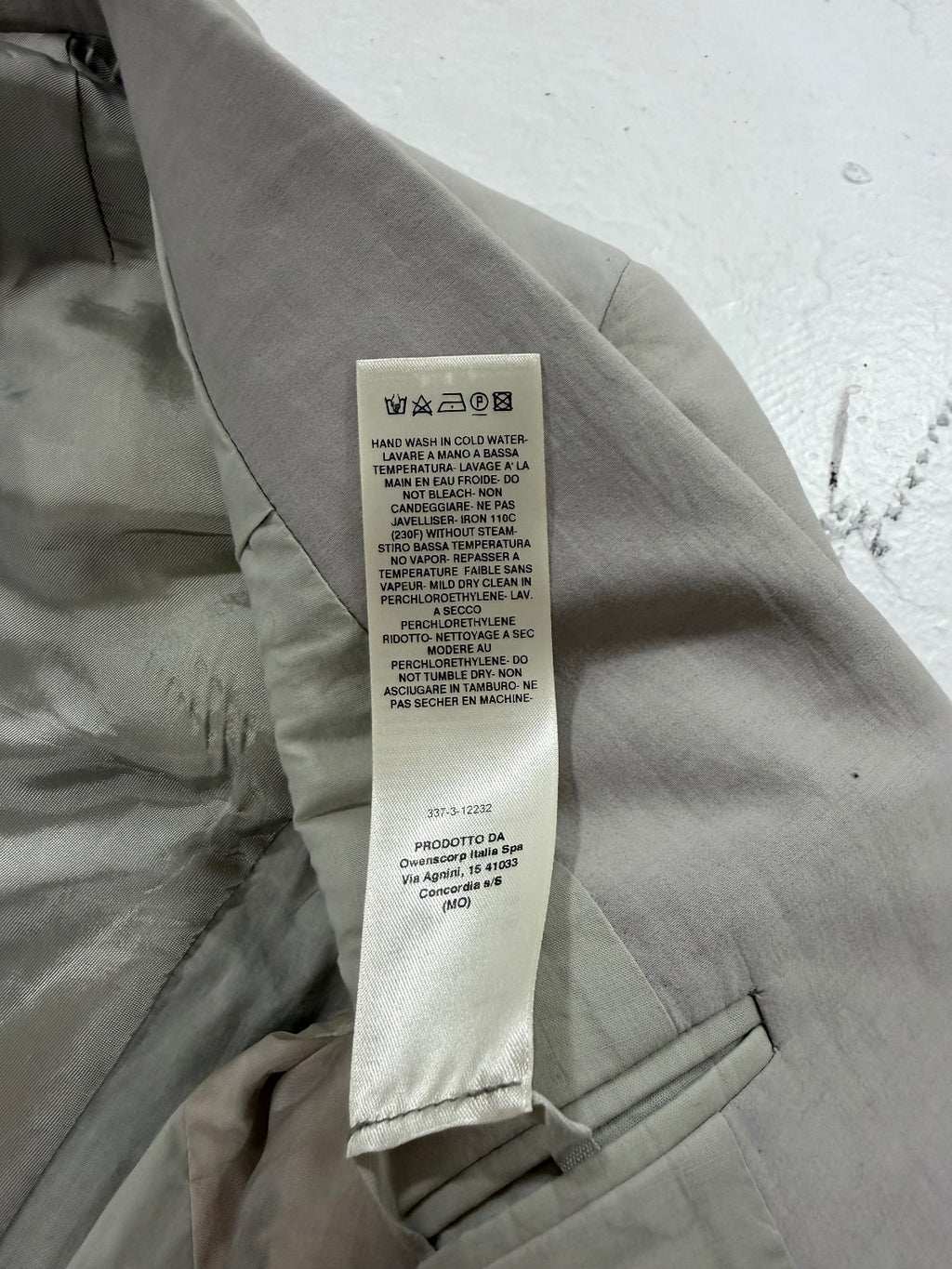Rick Owens Mainline Oyster Blazer