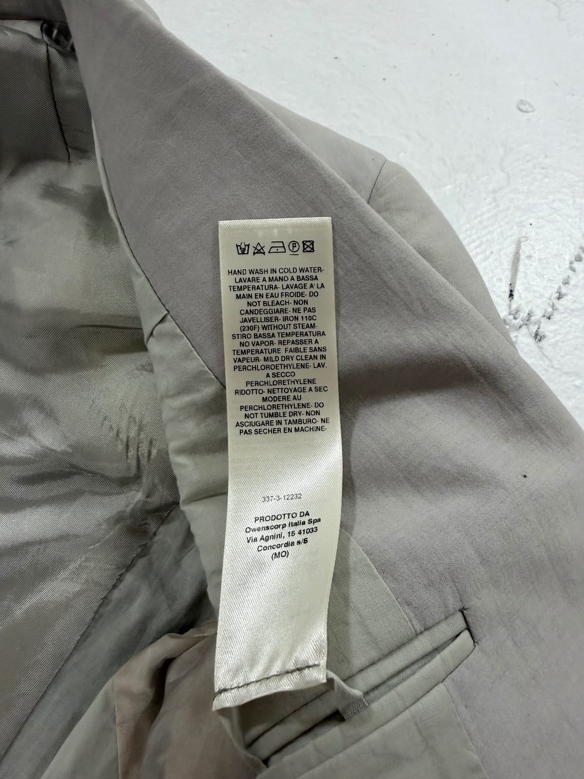 Rick Owens Mainline Oyster Blazer
