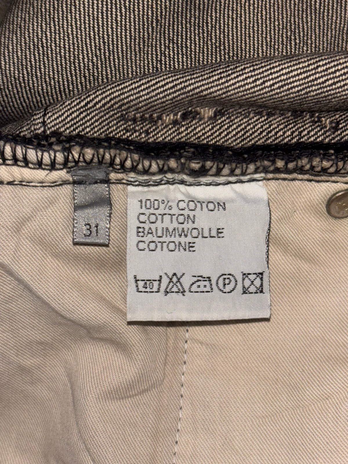 Dior Homme AW03 “Luster” Waxed Denim Jeans {{ color }} {{ brand }} {{ archive }} {{ season }} {{ year }} {{ hedi slimane }}