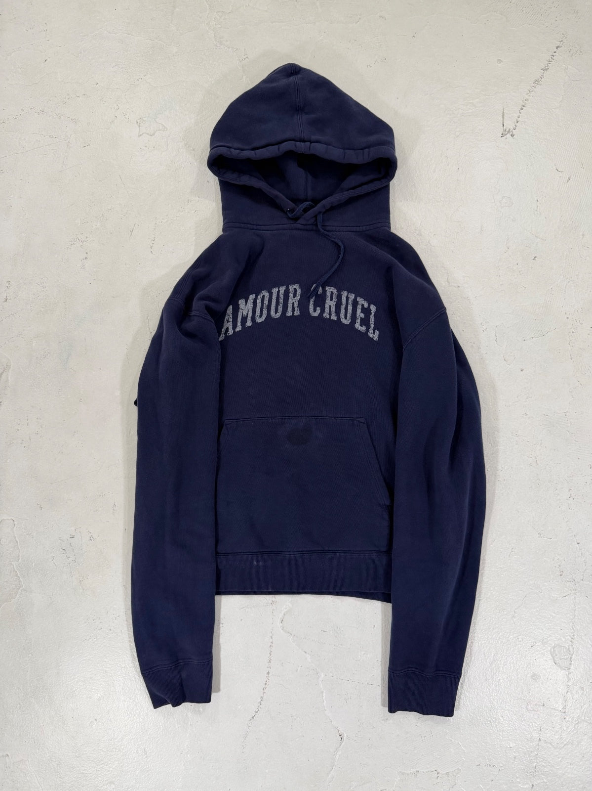 Saint Laurent Paris "Amour Cruel" Navy hoodie {{ color }} {{ brand }} {{ archive }} {{ season }} {{ year }} {{ hedi slimane }}