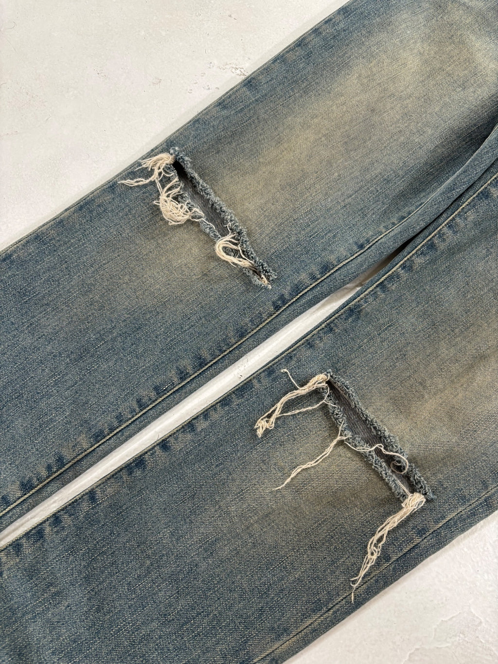 Saint Laurent Paris D02 Knife Cut Denim {{ color }} {{ brand }} {{ archive }} {{ season }} {{ year }} {{ hedi slimane }}