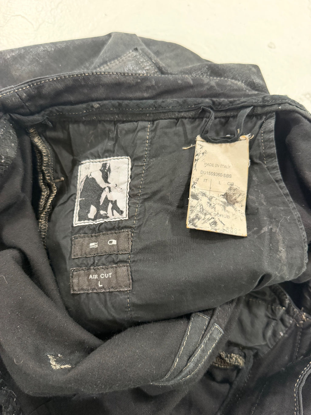 Rick Owens Olmar & Mirta Aircut Waxed Denim