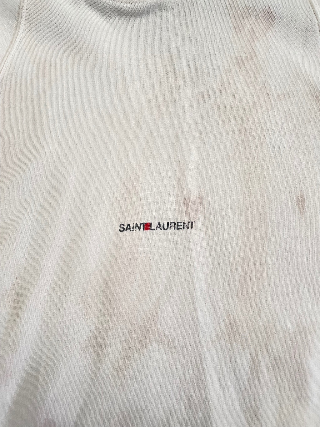 Saint Laurent Paris Pink Dye-Die Logo Hoodie