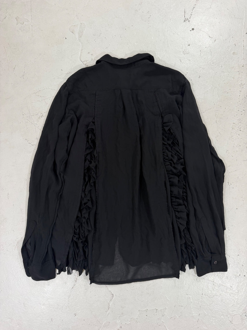 Comme Des Garsons Scrunched Button-Up {{ color }} {{ brand }} {{ archive }} {{ season }} {{ year }} {{ hedi slimane }}