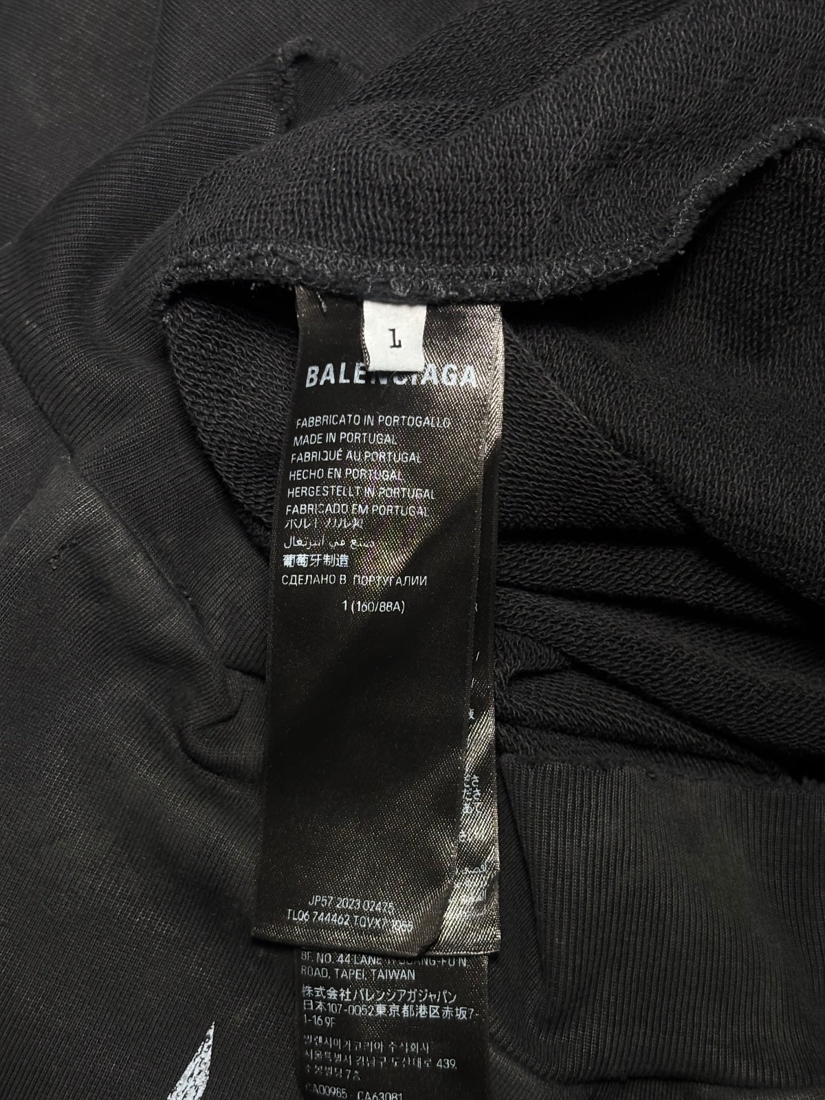 Balenciaga Distressed Paris Hoodie