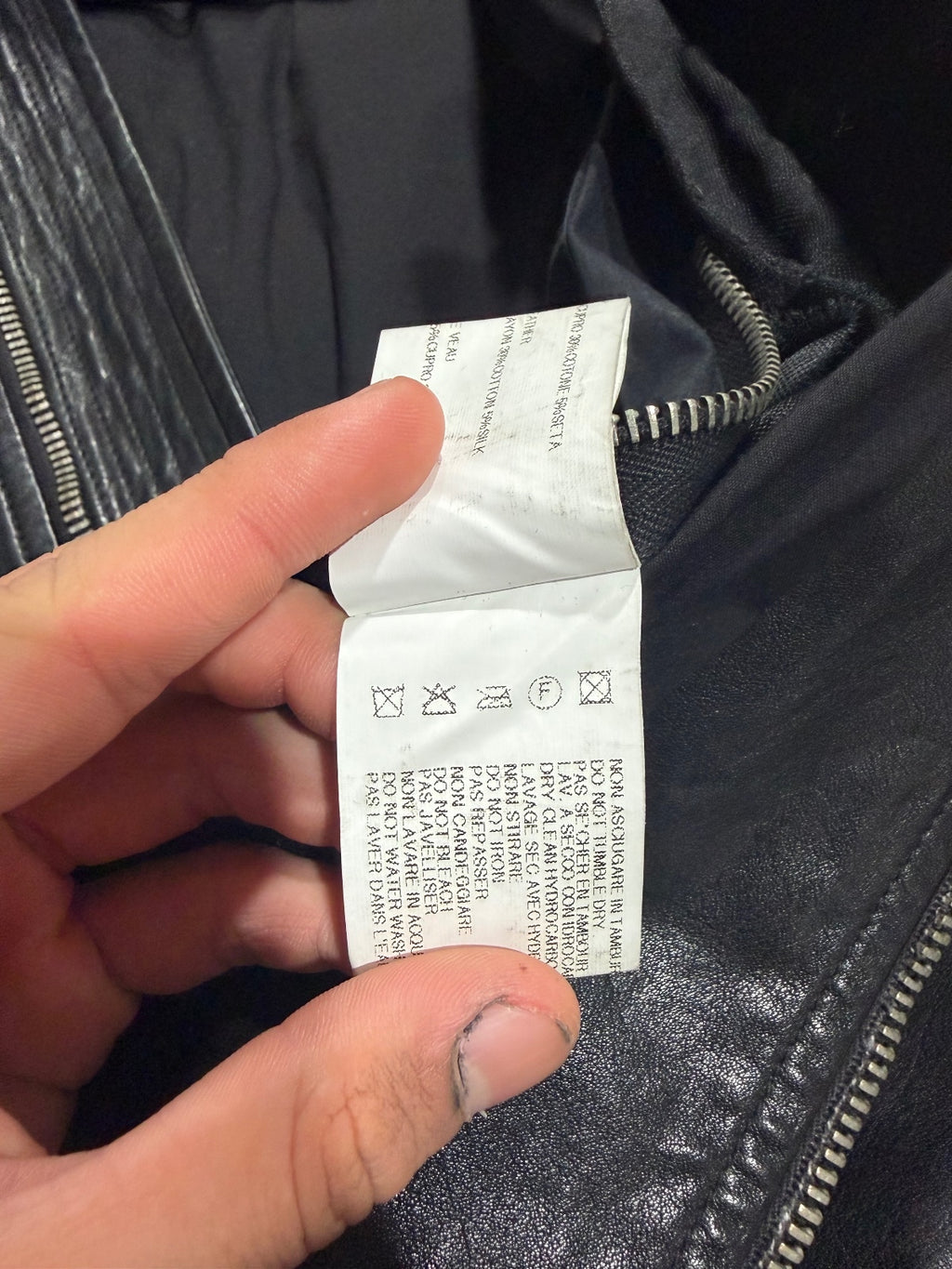 Rick Owens Anthem Safari Cut Leather Jacket {{ color }} {{ brand }} {{ archive }} {{ season }} {{ year }} {{ hedi slimane }}