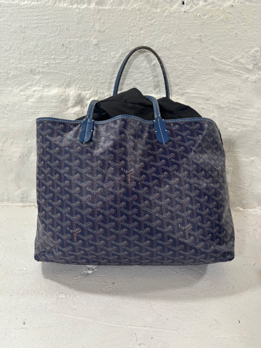 Goyard ST Louis PM Blue Monogram Tote Bag