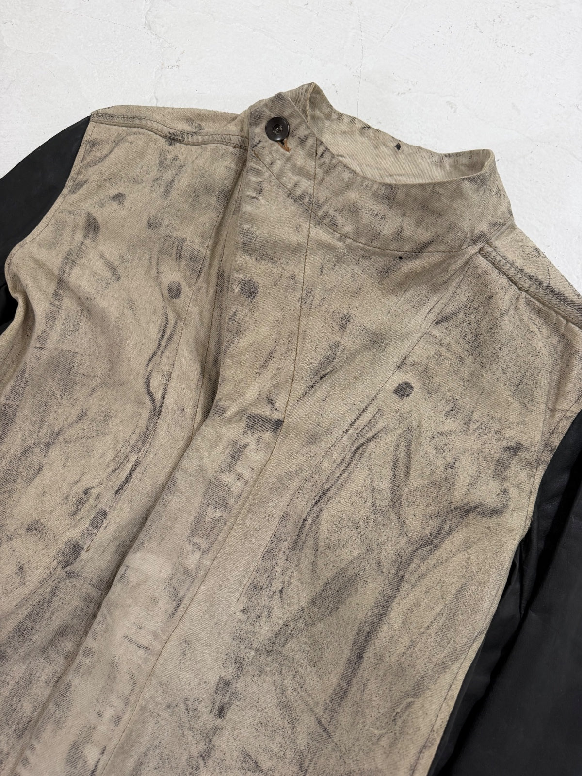 Rick Owens O&M SS10 Waxed Gravel Jacket {{ color }} {{ brand }} {{ archive }} {{ season }} {{ year }} {{ hedi slimane }}