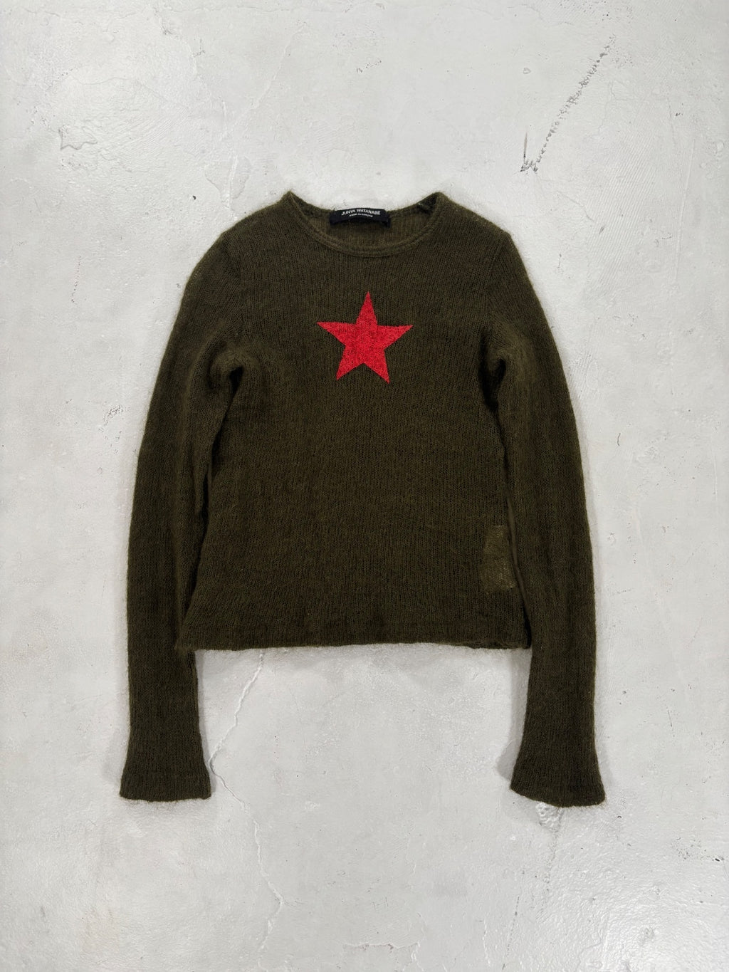 Junya Wantanabe CDG Red Star Wool Knit {{ color }} {{ brand }} {{ archive }} {{ season }} {{ year }} {{ hedi slimane }}