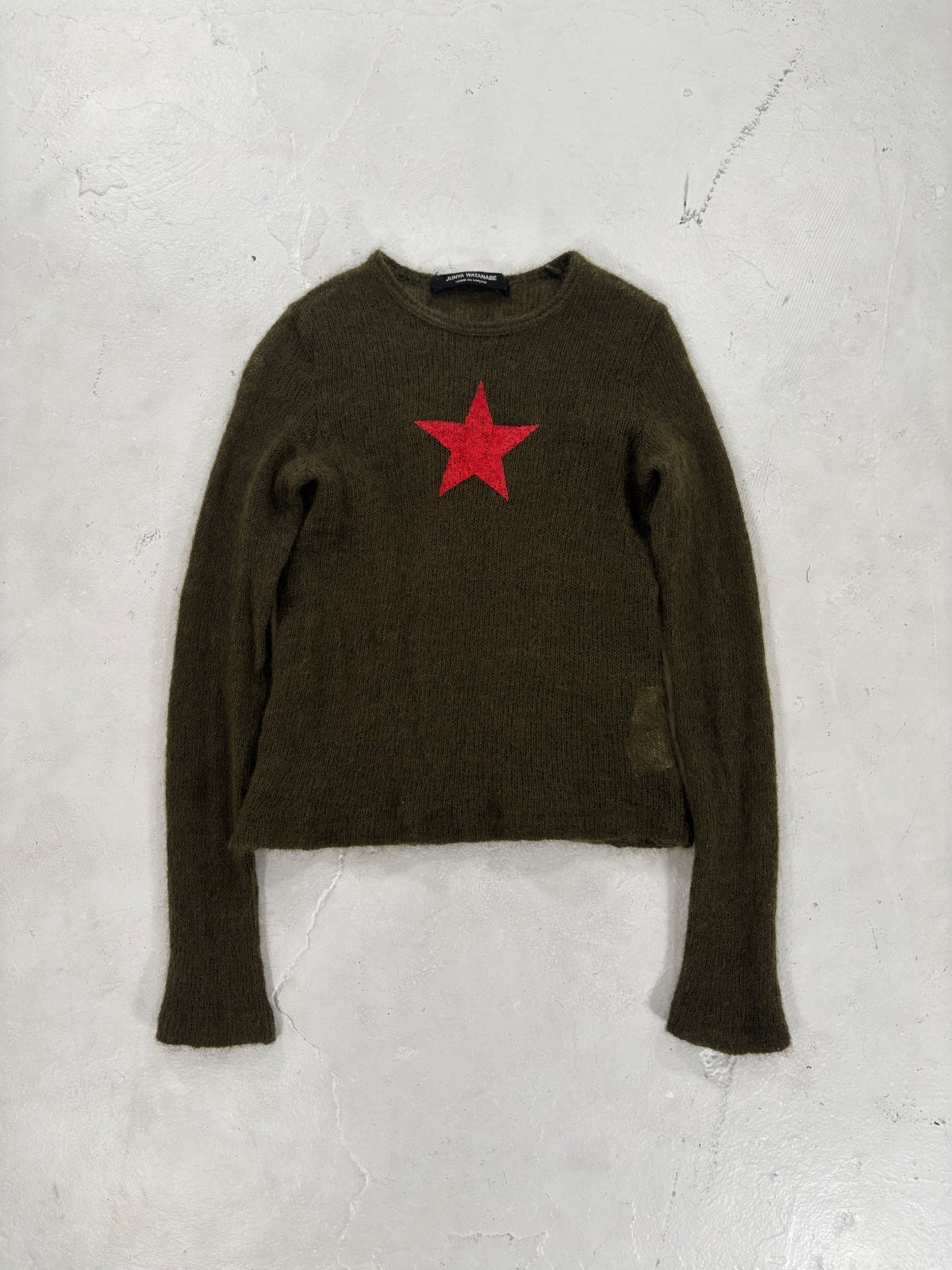 Junya Wantanabe CDG Red Star Wool Knit {{ color }} {{ brand }} {{ archive }} {{ season }} {{ year }} {{ hedi slimane }}
