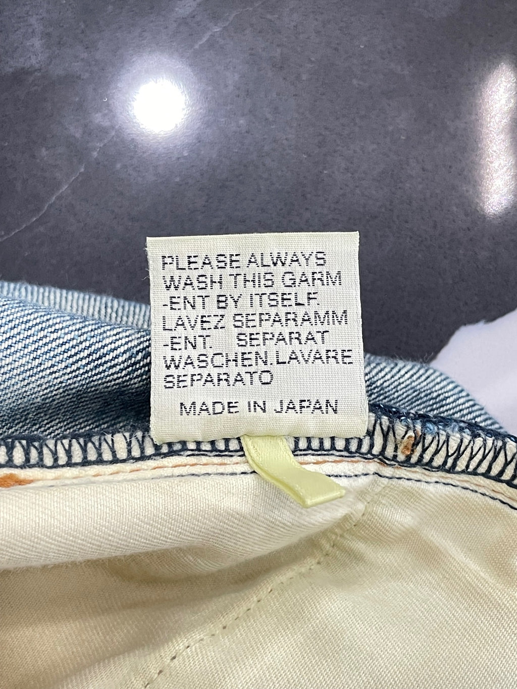 Dior Hedi Raw Blue Denim