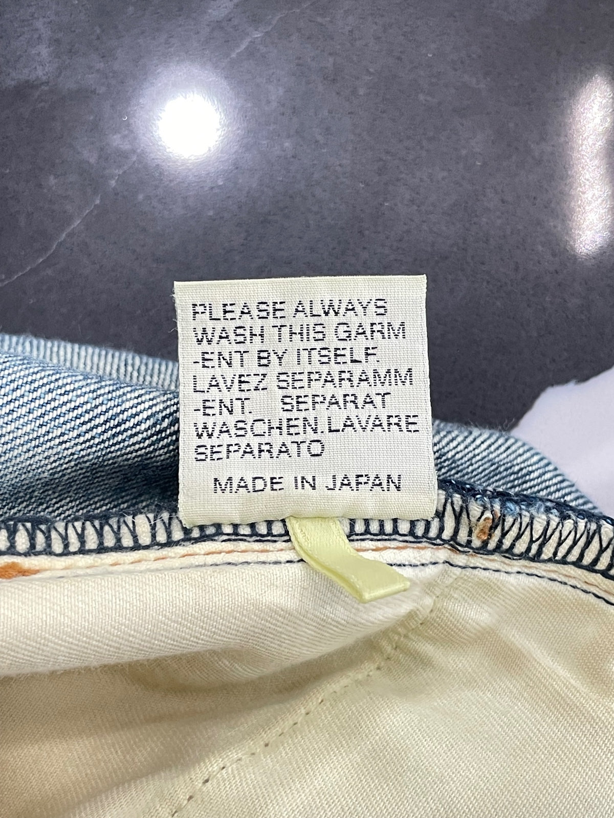 Dior Hedi Raw Blue Denim