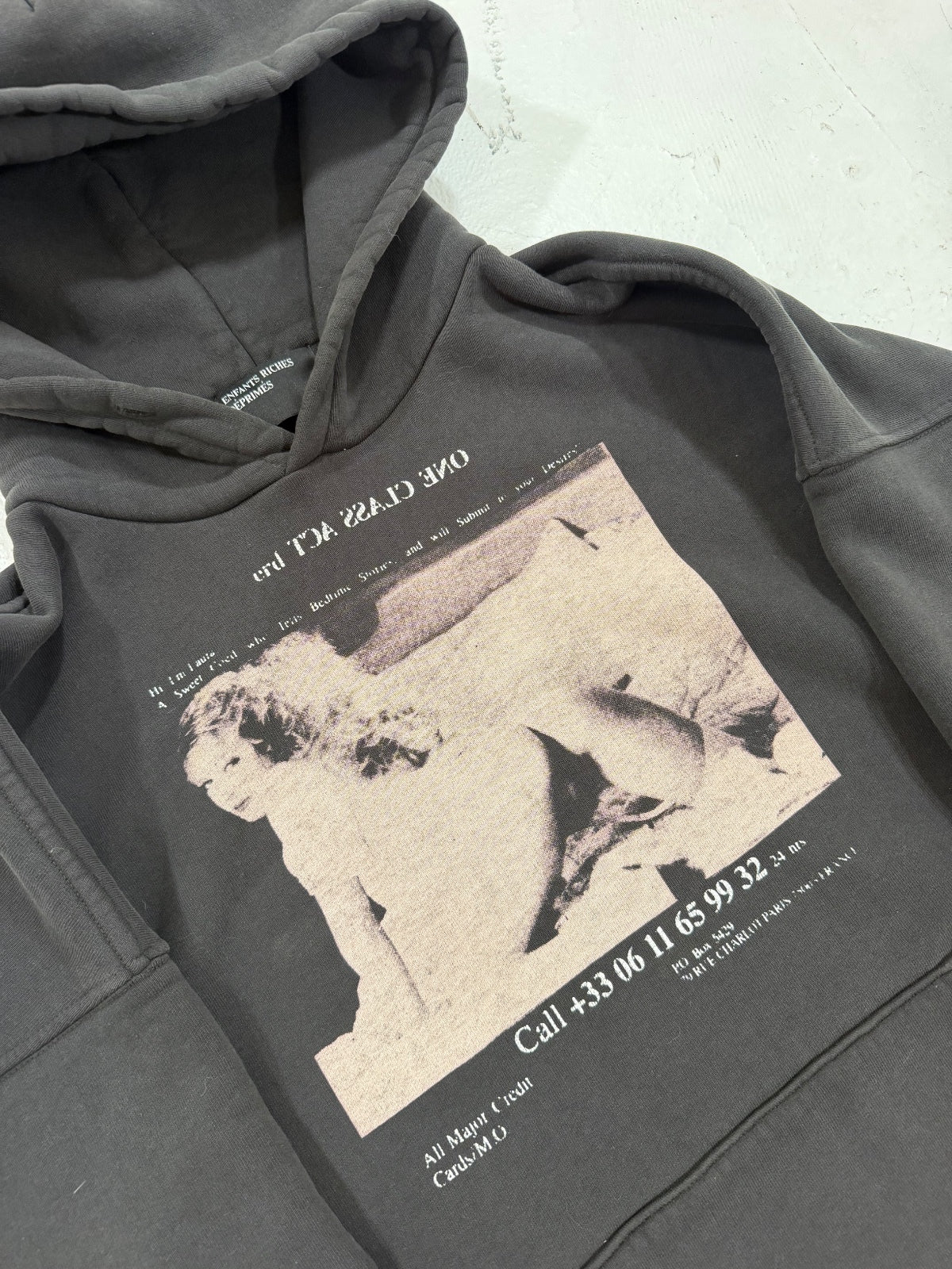 Enfants Riches Deprimes 1/50 One Class Act Exclusive Hoodie {{ color }} {{ brand }} {{ archive }} {{ season }} {{ year }} {{ hedi slimane }}