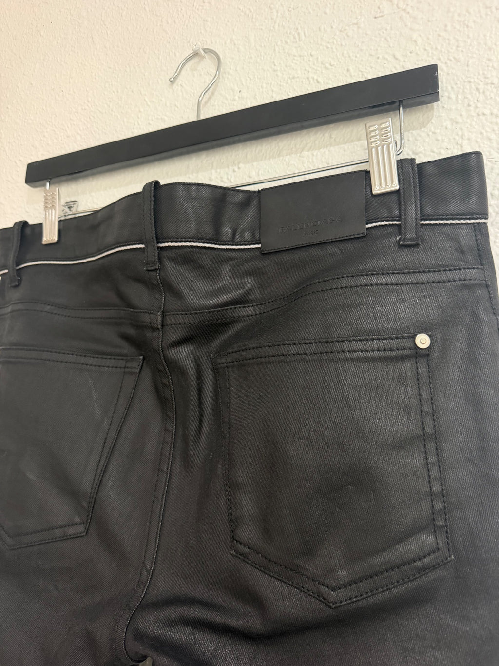 Balenciaga Coated Wax Denim {{ color }} {{ brand }} {{ archive }} {{ season }} {{ year }} {{ hedi slimane }}