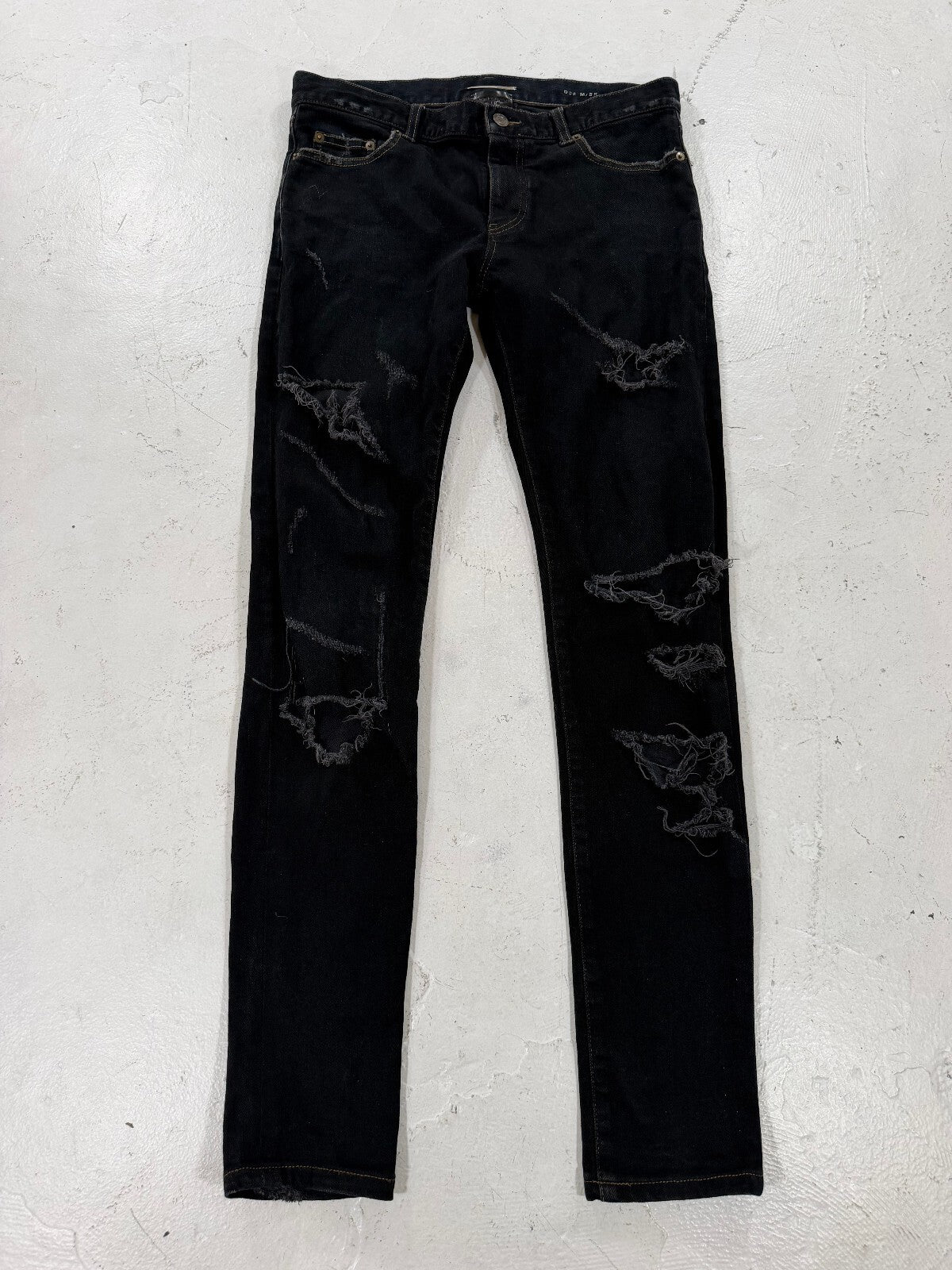 Saint Laurent Paris D02 Black Crash Denim