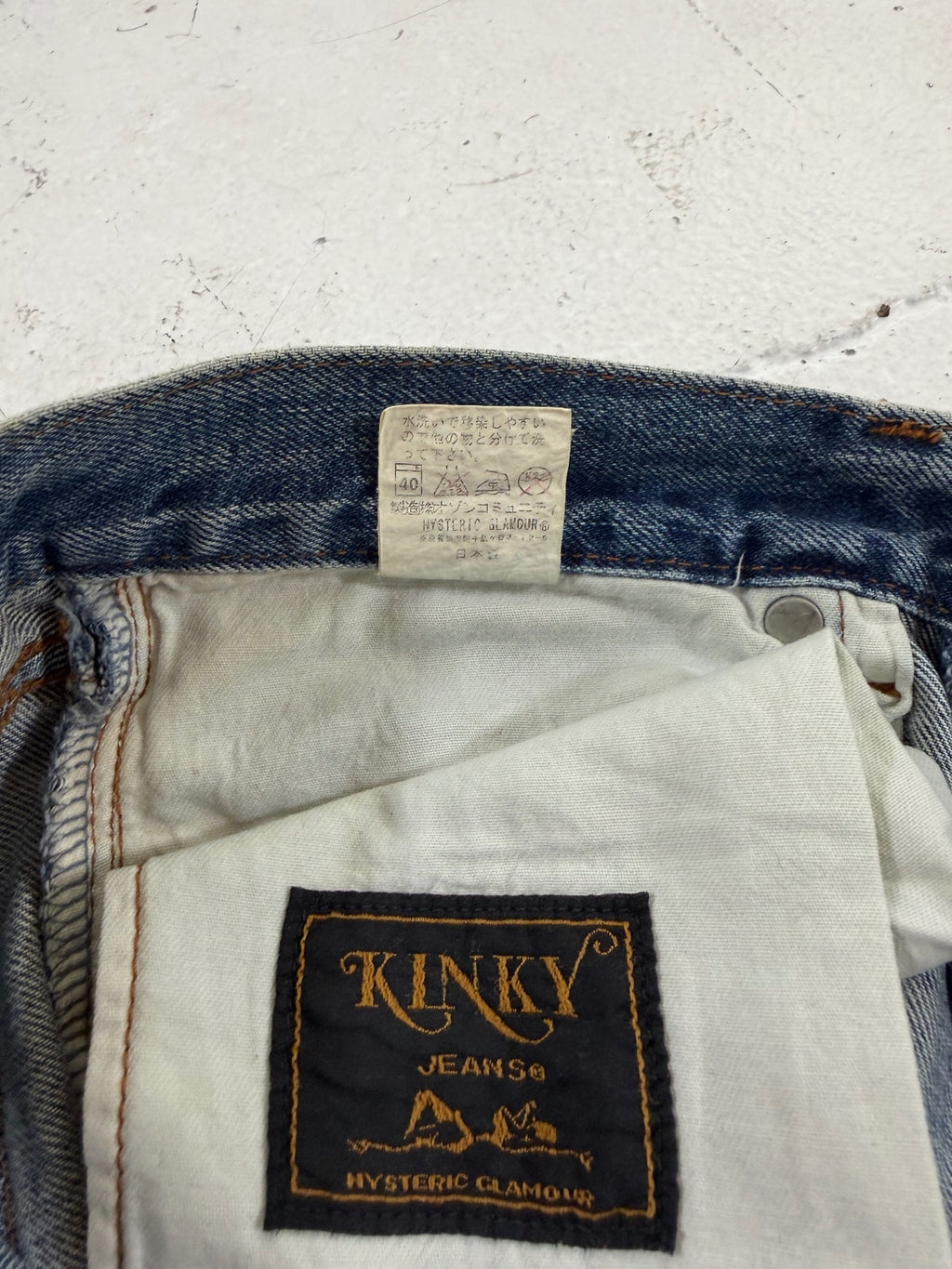 Hysteric Glamour Ramones Patch Denim {{ color }} {{ brand }} {{ archive }} {{ season }} {{ year }} {{ hedi slimane }}