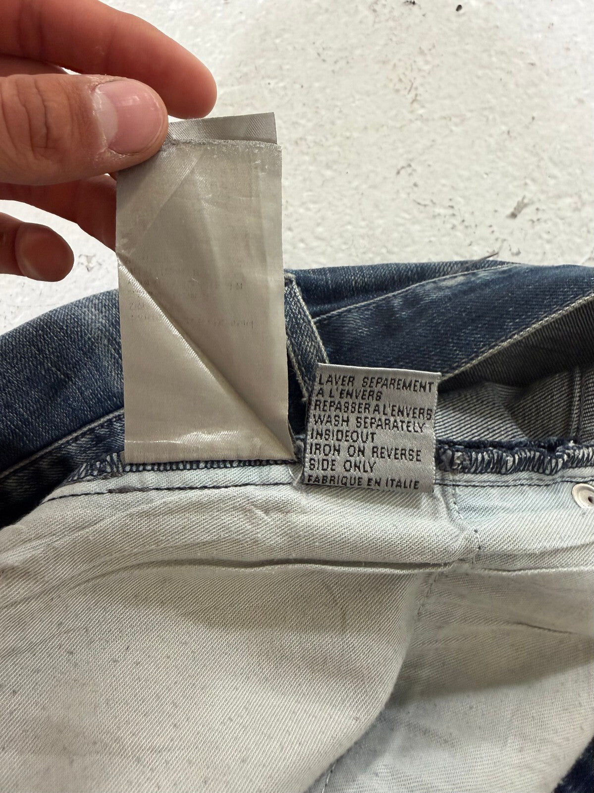 Dior Homme Washed Blue Denim