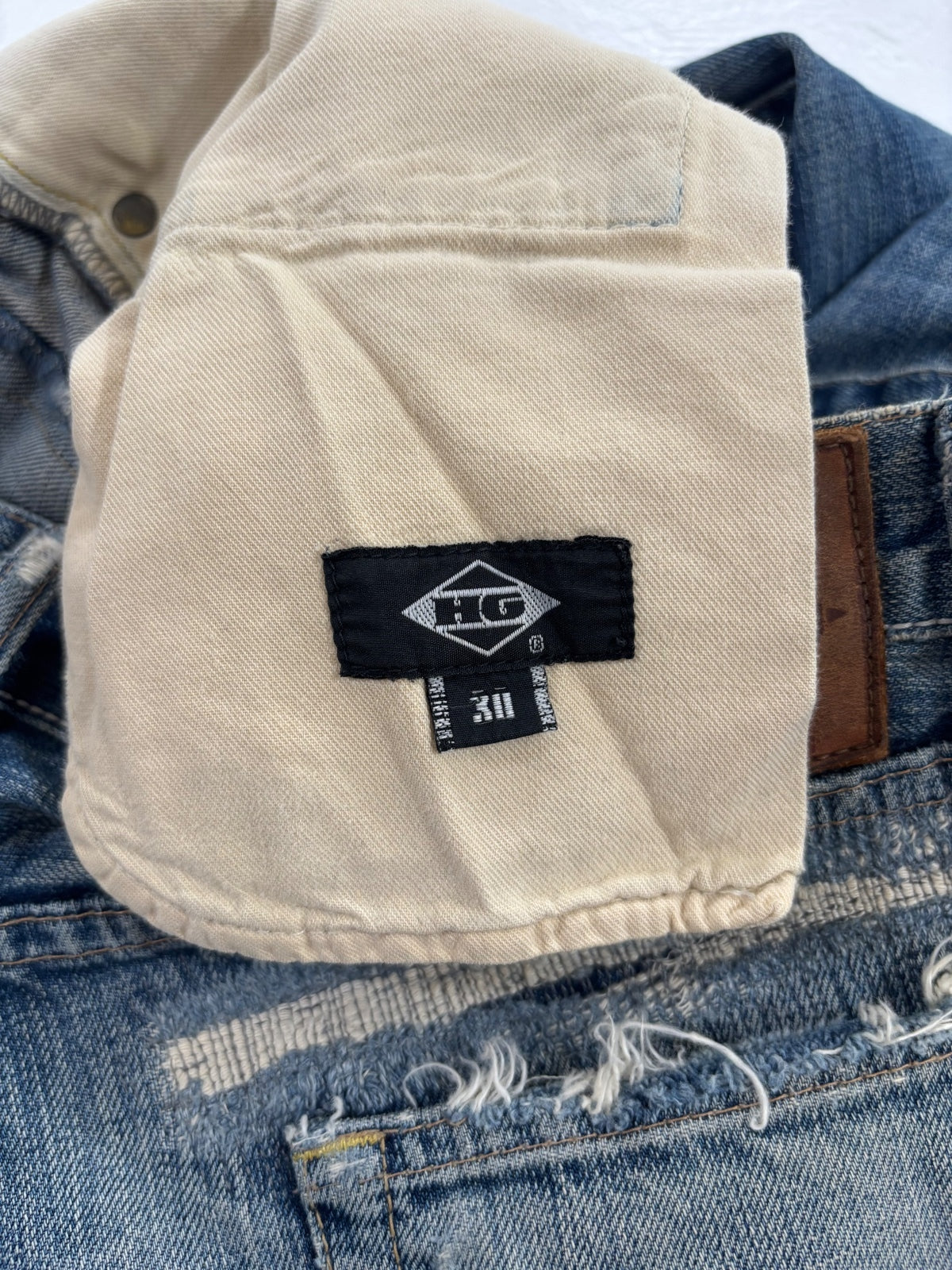 Hysteric Glamour Repaired Studded Denim {{ color }} {{ brand }} {{ archive }} {{ season }} {{ year }} {{ hedi slimane }}