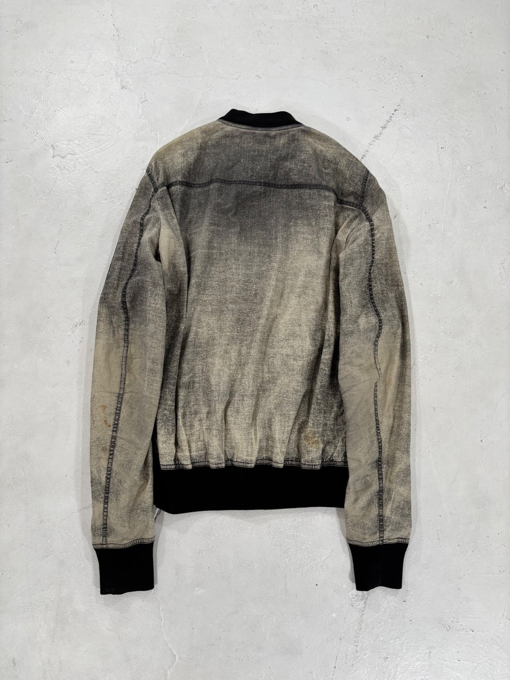 Rick Owens Black Washed Flight Jacket {{ color }} {{ brand }} {{ archive }} {{ season }} {{ year }} {{ hedi slimane }}