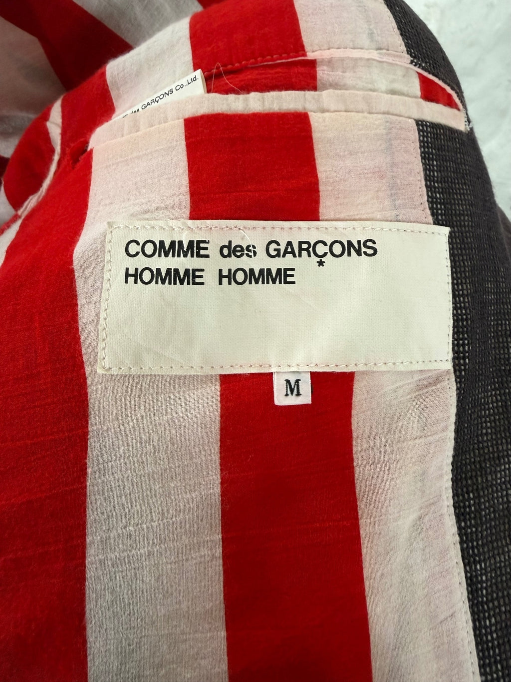 Comme Des Garcons AW98 Linen Lined Blazer