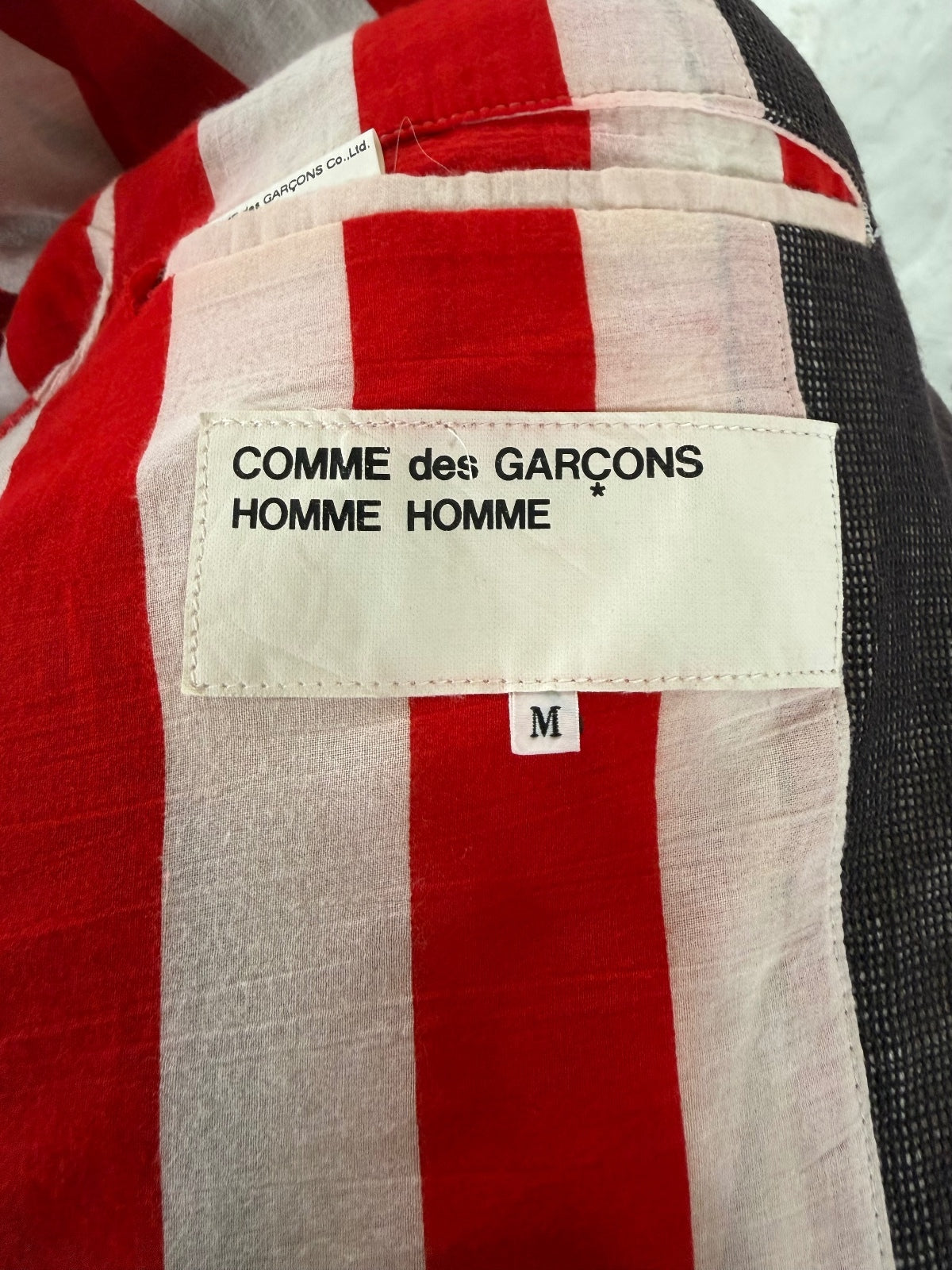 Comme Des Garcons AW98 Linen Lined Blazer