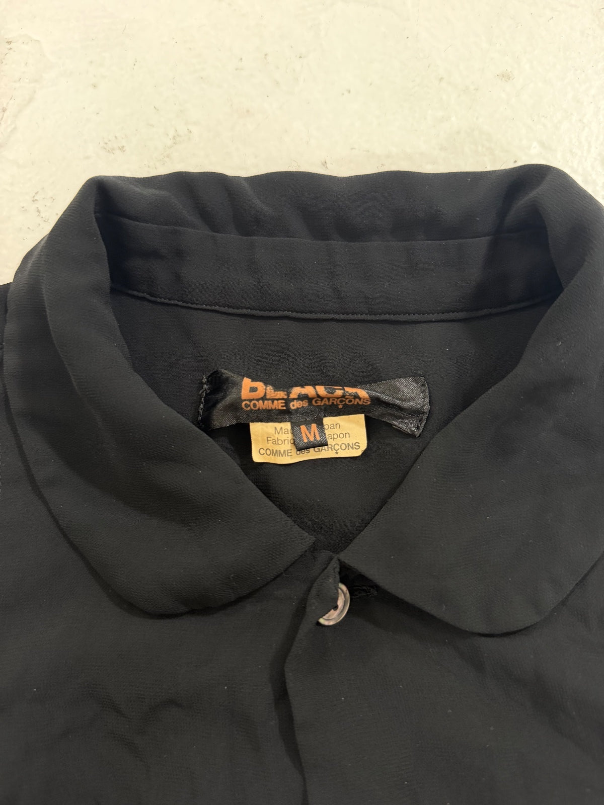 Comme Des Garsons Scrunched Button-Up {{ color }} {{ brand }} {{ archive }} {{ season }} {{ year }} {{ hedi slimane }}