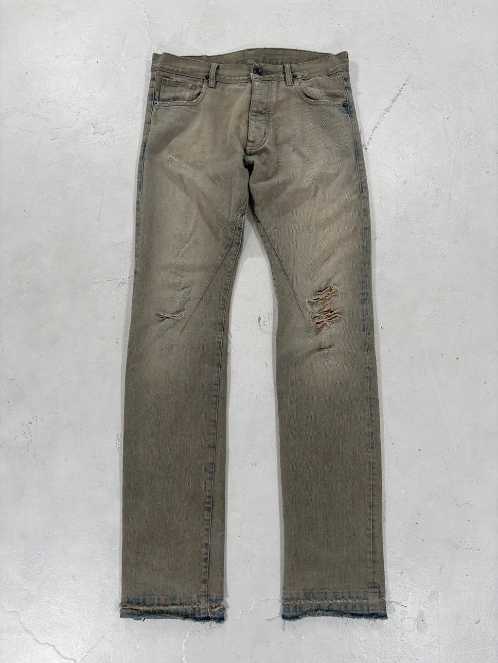 Rick Owens Dust Detroit Denim Jeans {{ color }} {{ brand }} {{ archive }} {{ season }} {{ year }} {{ hedi slimane }}