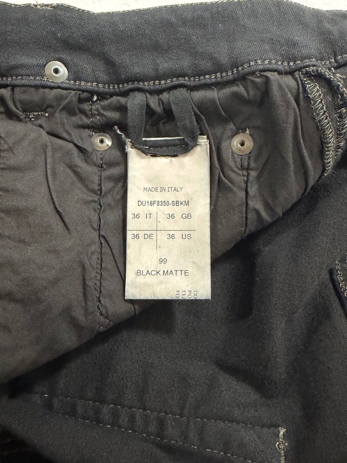 Rick Owens Waxed Detroit Cut Denim