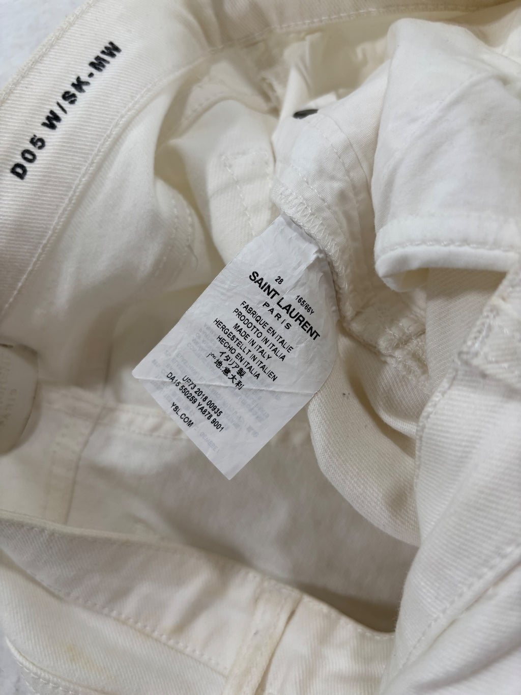 Saint Laurent Paris D05 "Table Cloth" Denim {{ color }} {{ brand }} {{ archive }} {{ season }} {{ year }} {{ hedi slimane }}