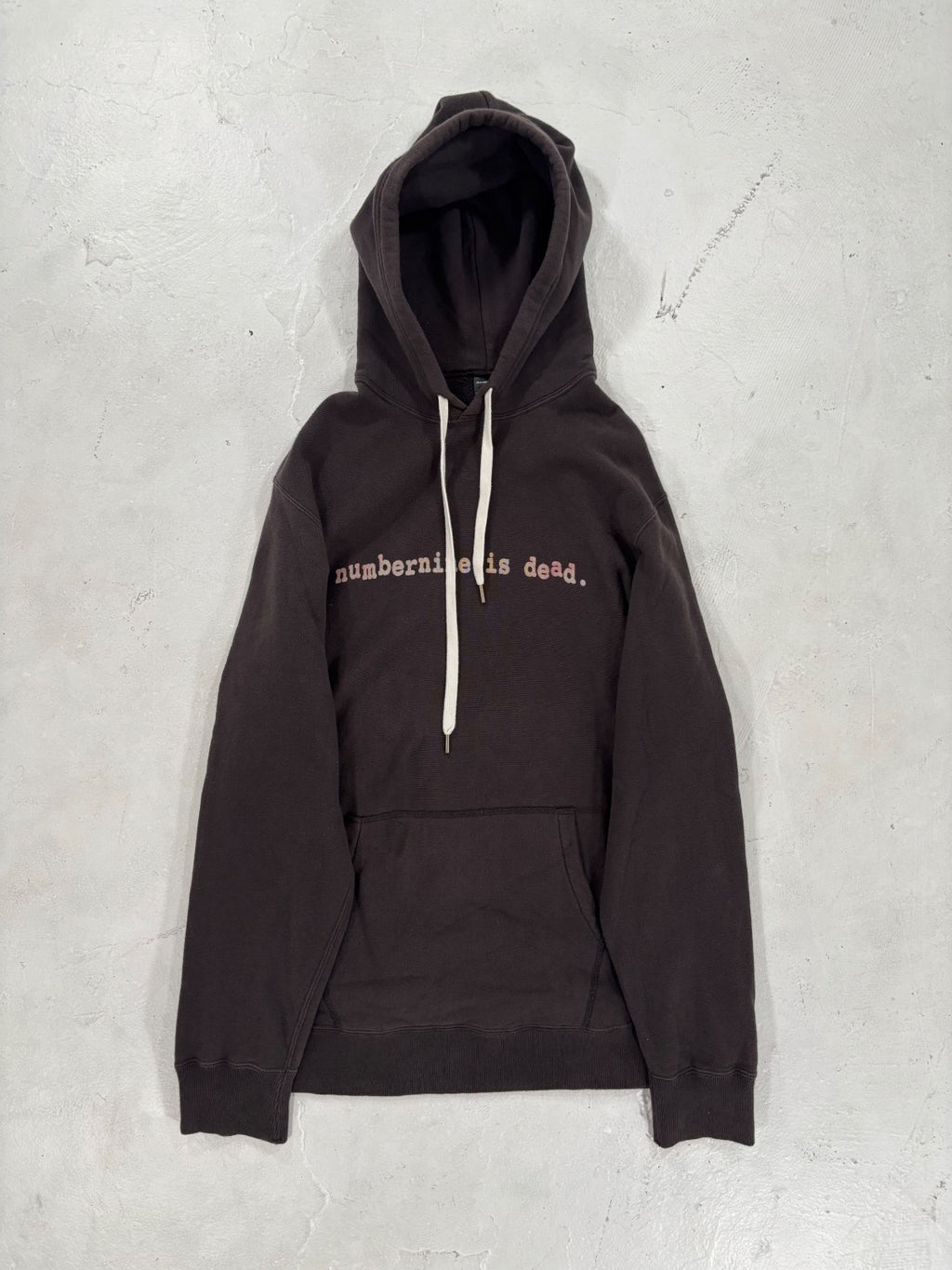 Number (N)ine "numbernine is dead." hoodie {{ color }} {{ brand }} {{ archive }} {{ season }} {{ year }} {{ hedi slimane }}
