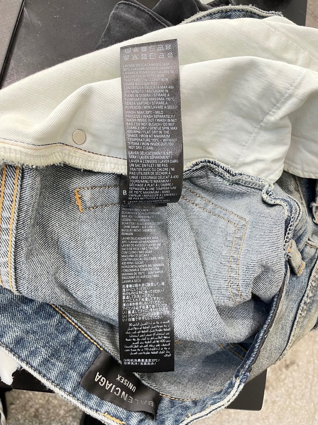Balenciaga Mud Wash Denim {{ color }} {{ brand }} {{ archive }} {{ season }} {{ year }} {{ hedi slimane }}