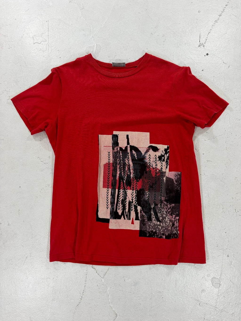 Dior Homme Red Geometric T-Shirt