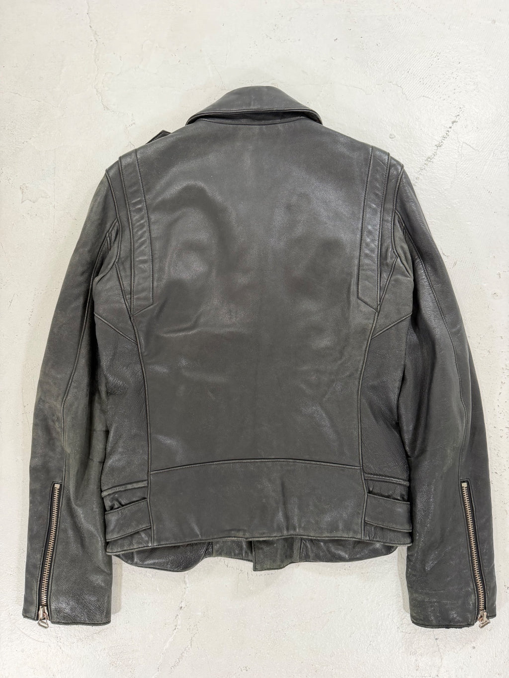 Balmain Paris Leather Biker Jacket {{ color }} {{ brand }} {{ archive }} {{ season }} {{ year }} {{ hedi slimane }}
