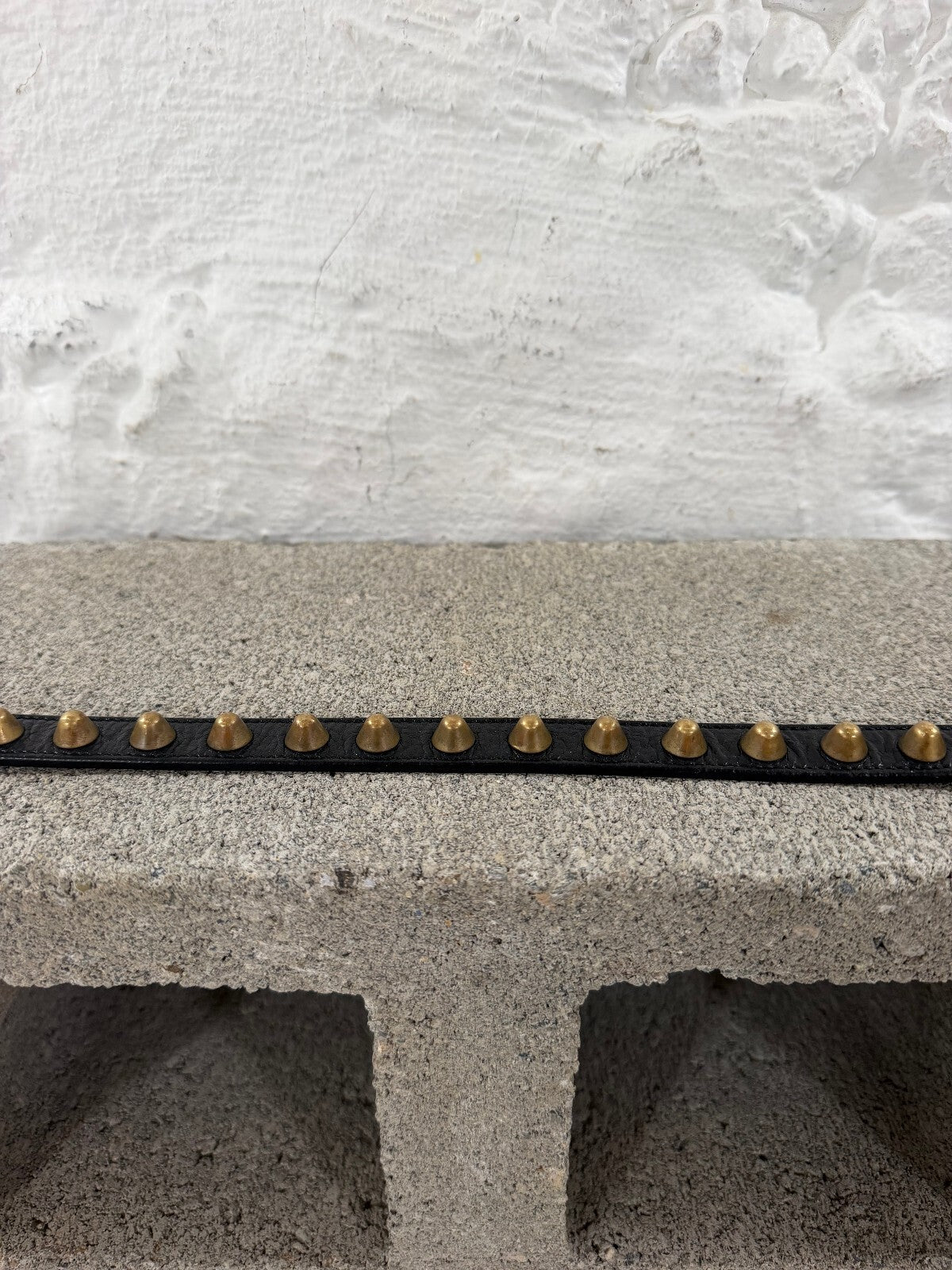 Saint Laurent Paris 1-Inch Studded Belt