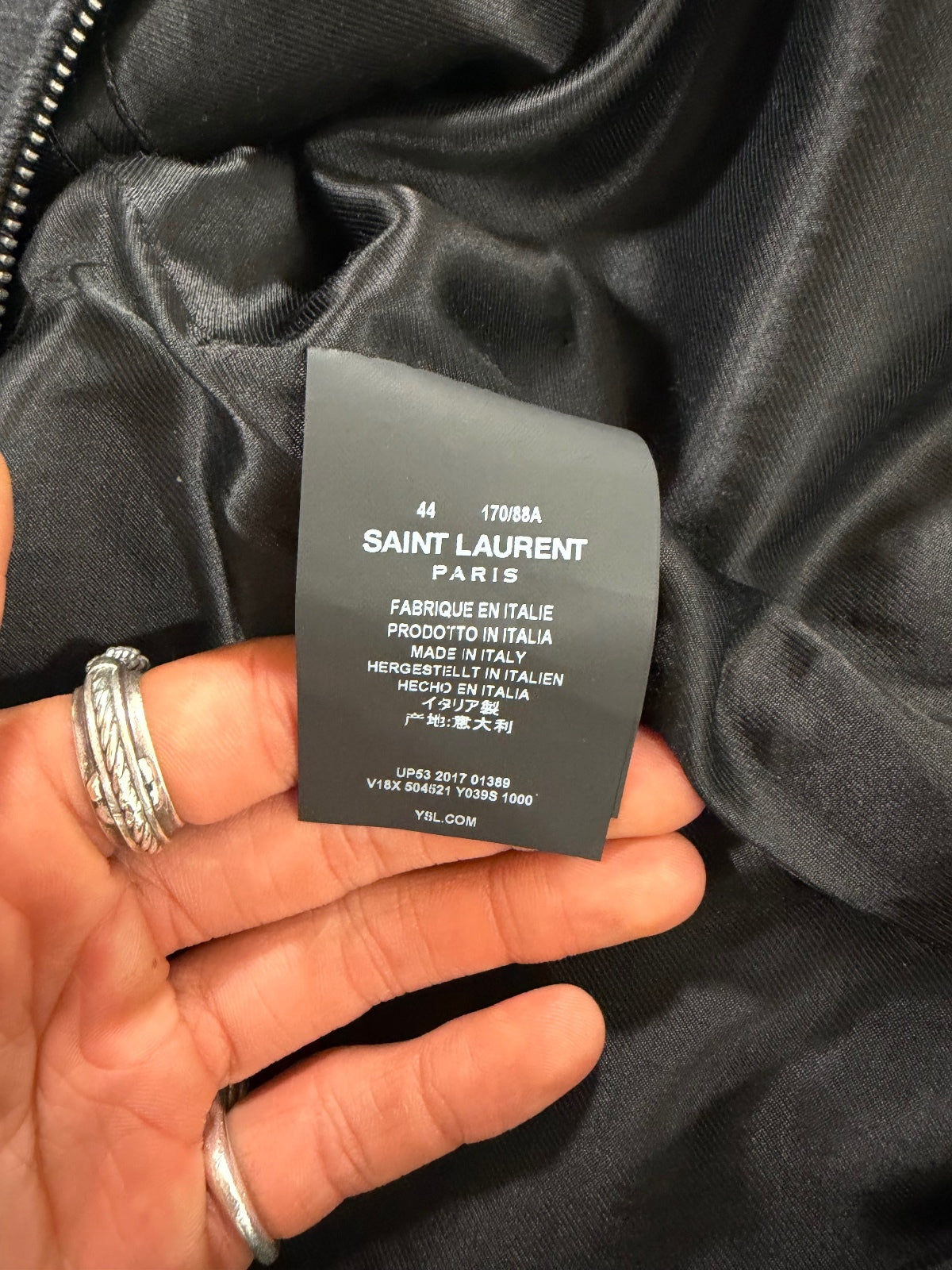 Saint Laurent Paris Knitted Teddy Jacket {{ color }} {{ brand }} {{ archive }} {{ season }} {{ year }} {{ hedi slimane }}