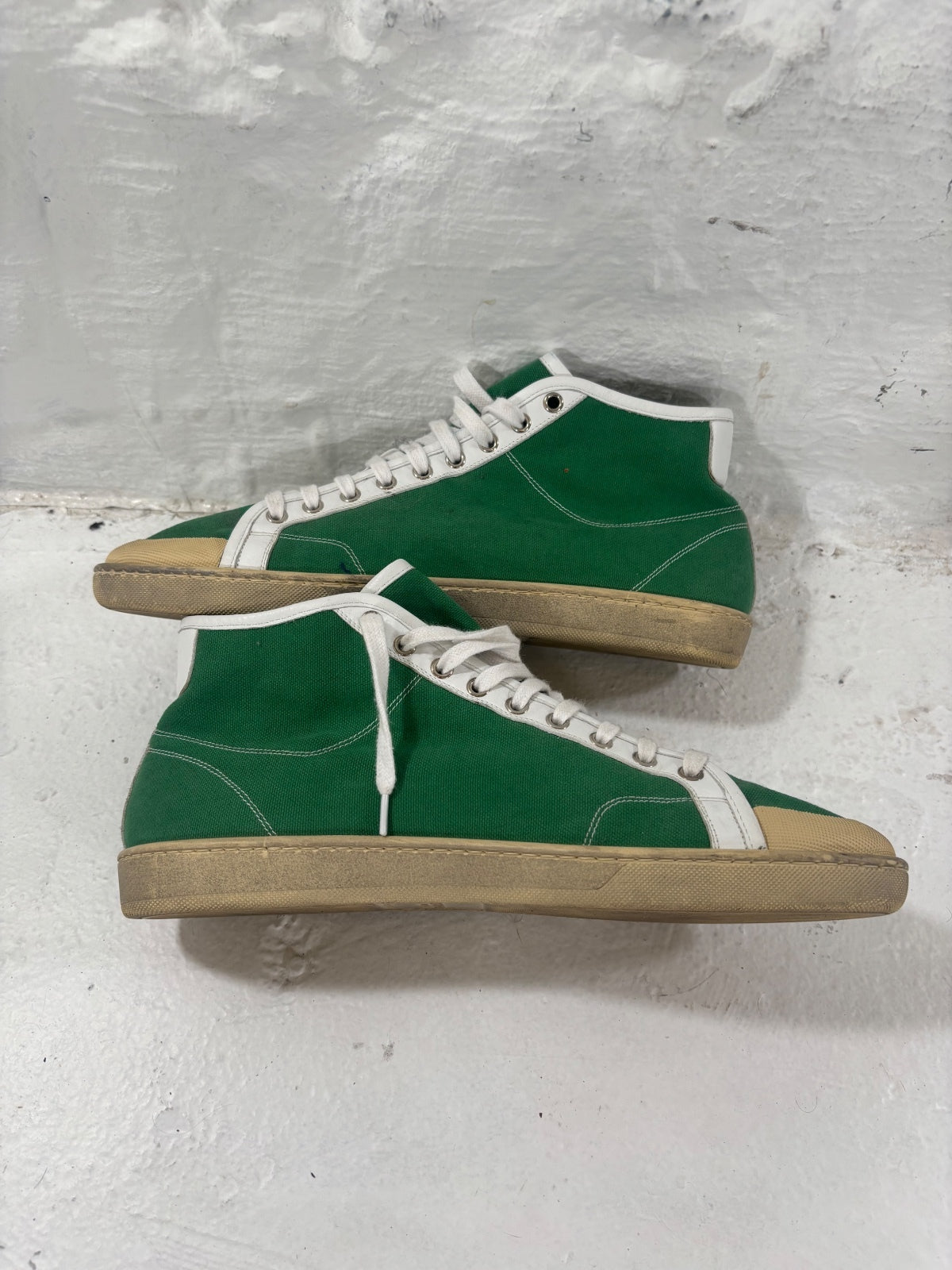 Saint Laurent Paris Green Trainers {{ color }} {{ brand }} {{ archive }} {{ season }} {{ year }} {{ hedi slimane }}
