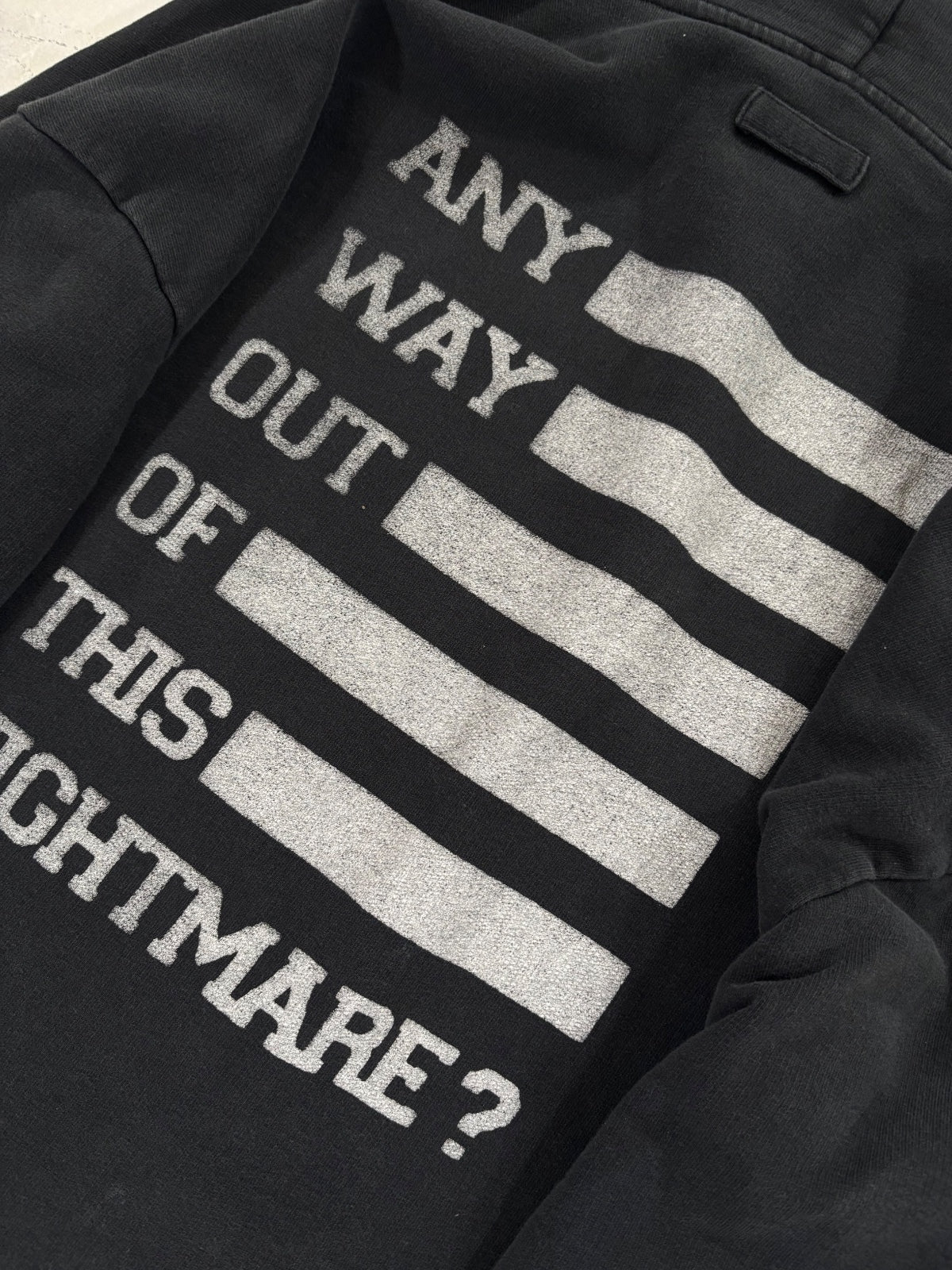 Raf Simons "ANY WAY OUT OF THIS NIGHTMARE?"