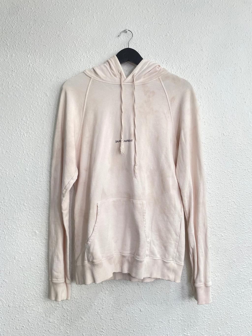 Saint Laurent Paris Pink Dye-Die Logo Hoodie