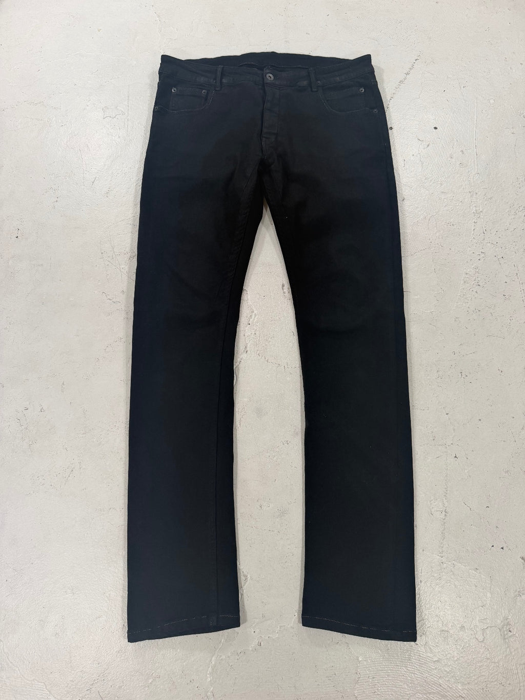 Rick Owens Waxed Detroit Cut Denim