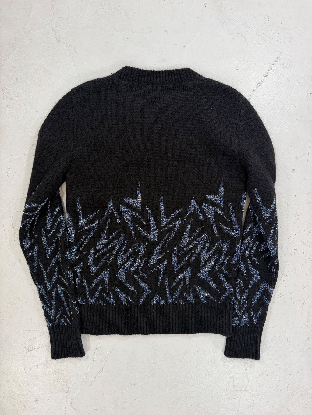 Saint Laurent Paris Knitted Sequins Crewneck {{ color }} {{ brand }} {{ archive }} {{ season }} {{ year }} {{ hedi slimane }}