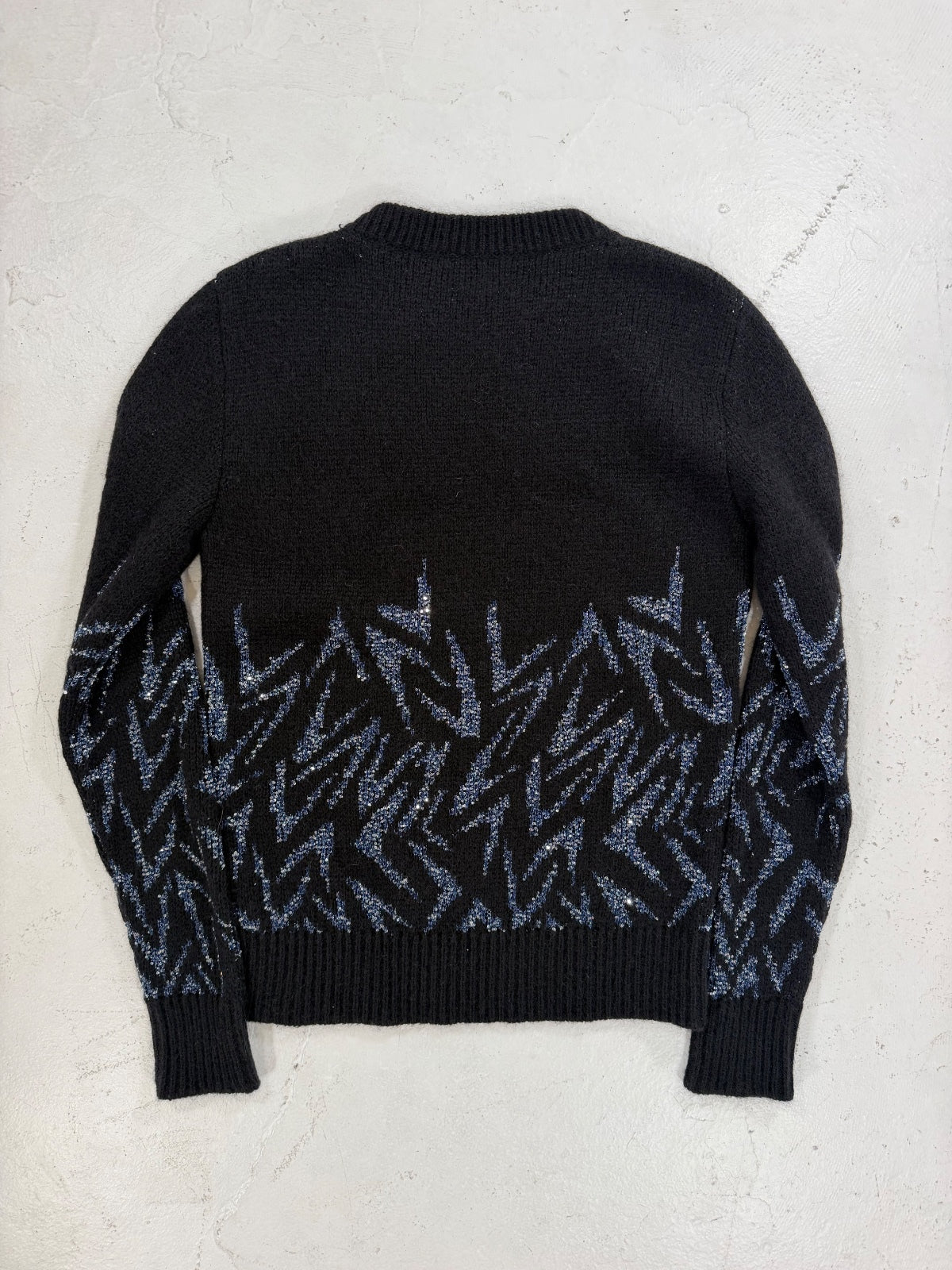 Saint Laurent Paris Knitted Sequins Crewneck {{ color }} {{ brand }} {{ archive }} {{ season }} {{ year }} {{ hedi slimane }}