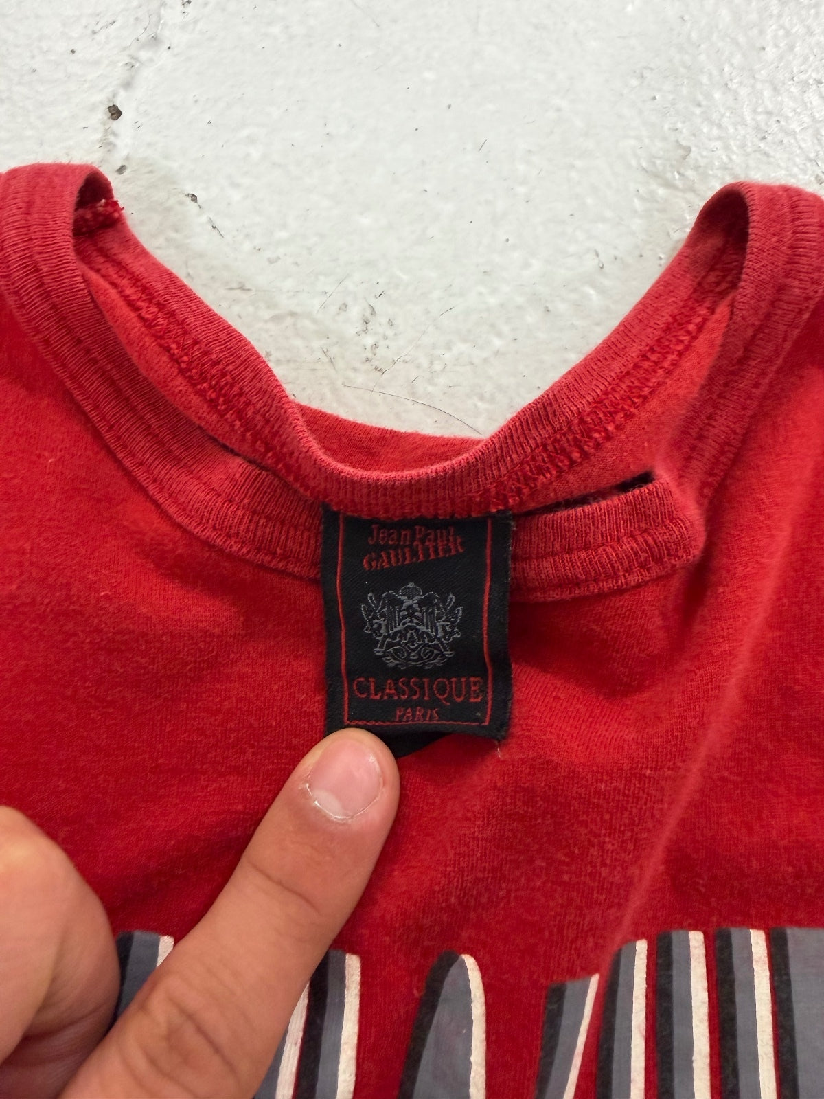 Jean Paul Gaultier Letter Tee {{ color }} {{ brand }} {{ archive }} {{ season }} {{ year }} {{ hedi slimane }}