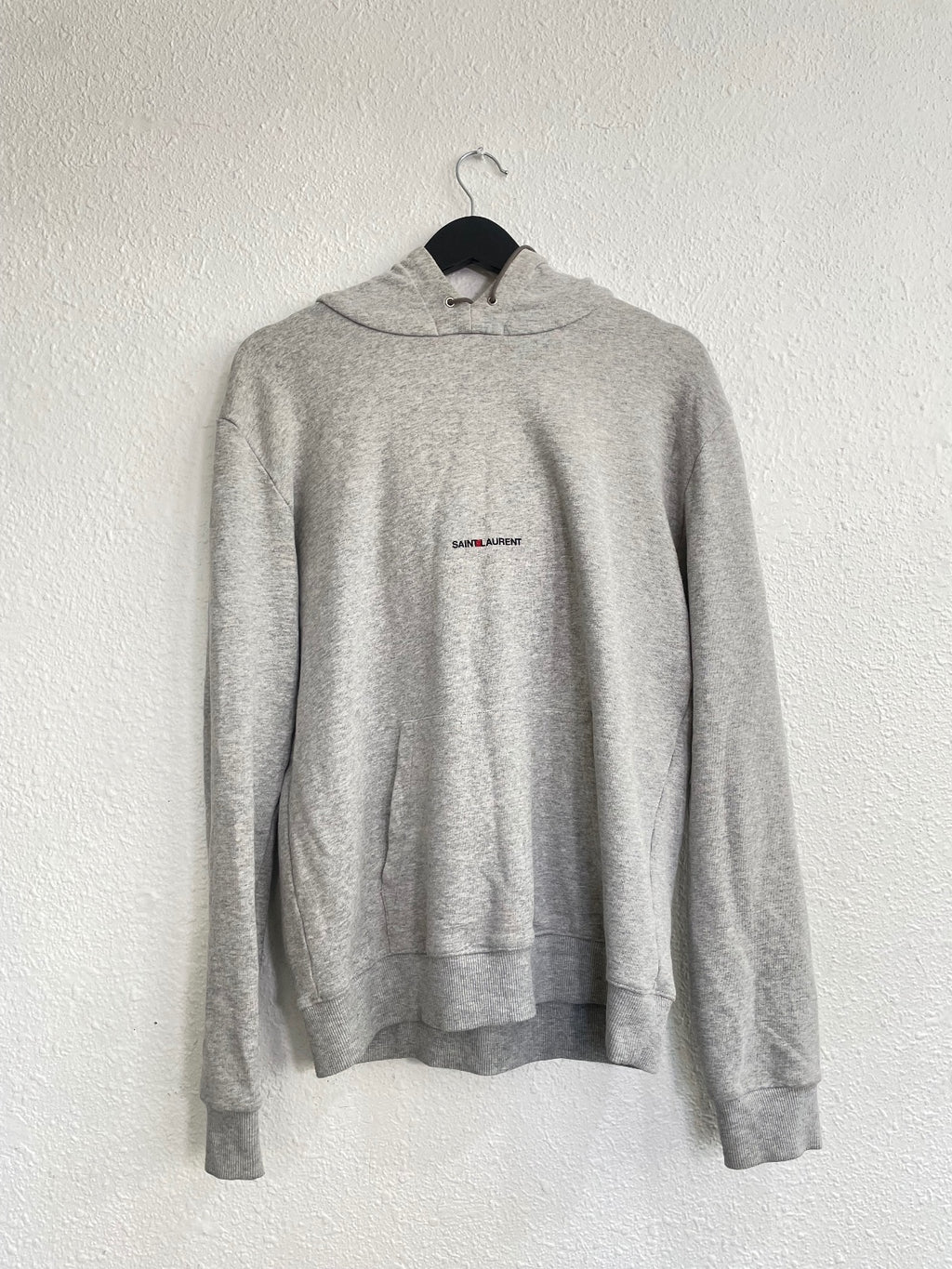 Saint Laurent Paris Gray Logo Hoodie {{ color }} {{ brand }} {{ archive }} {{ season }} {{ year }} {{ hedi slimane }}