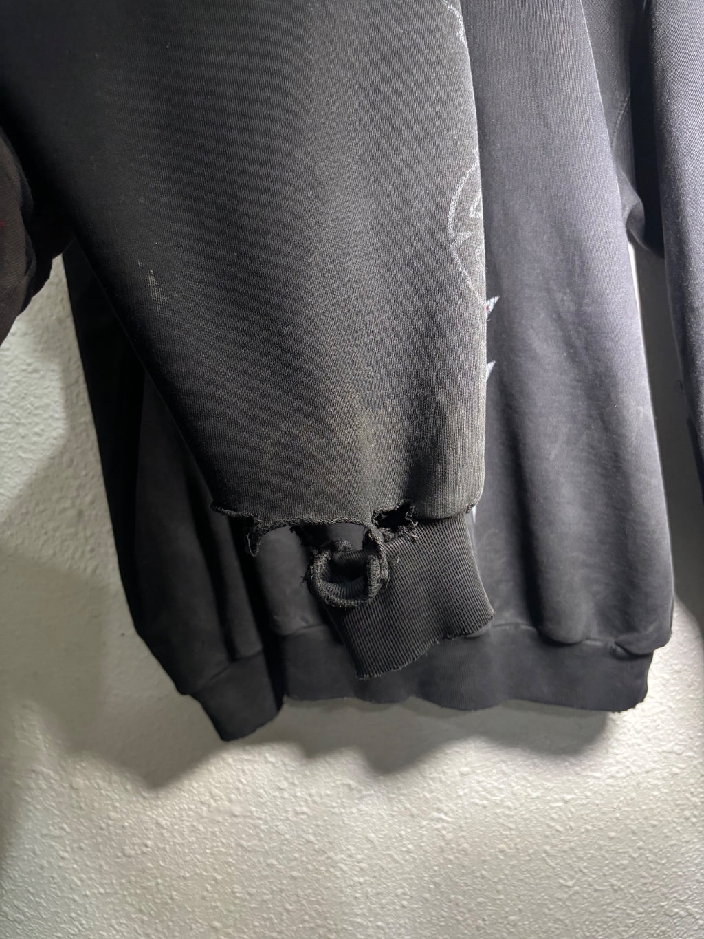 Balenciaga Distressed Paris Hoodie