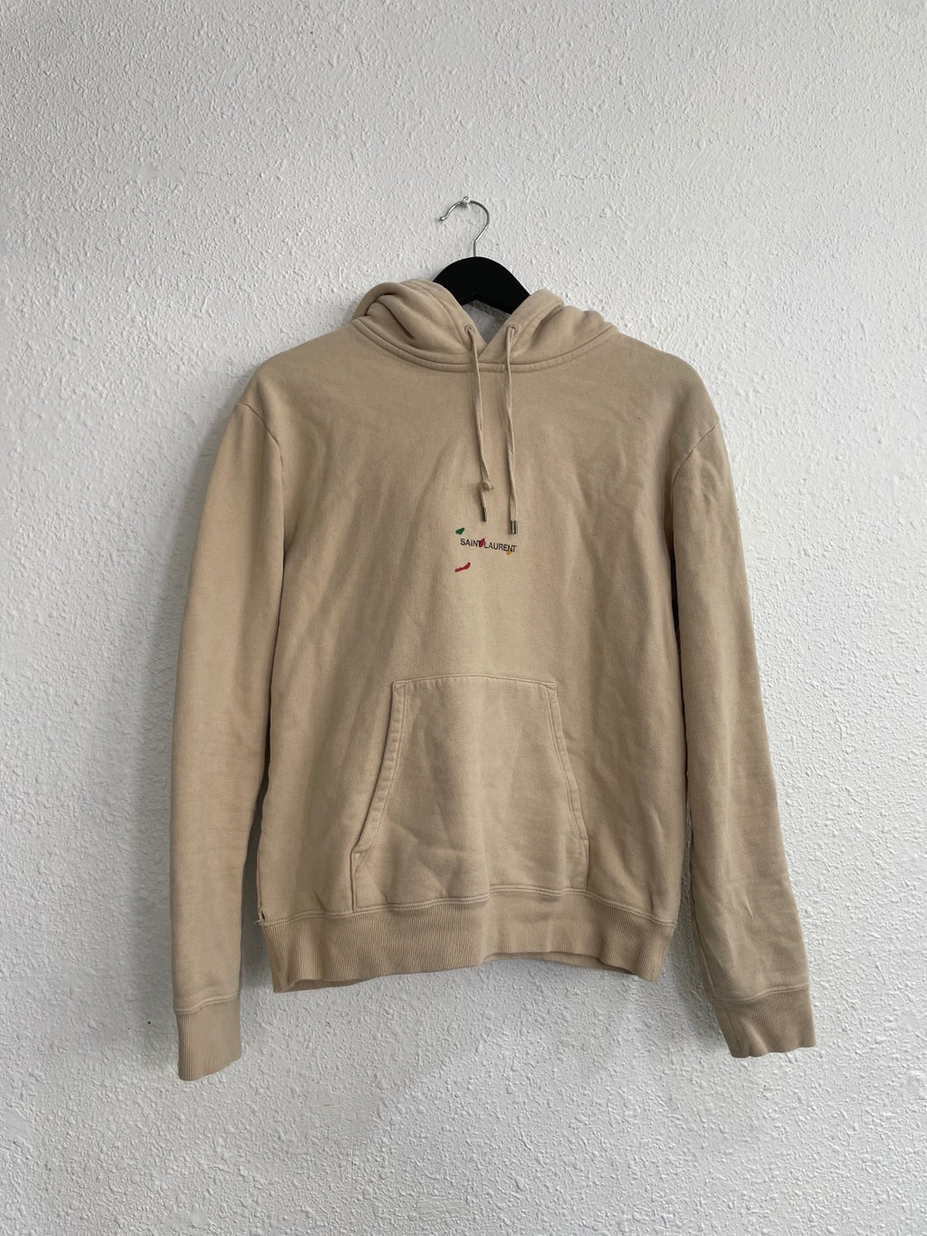 Saint Laurent Paris Paint Logo Hoodie {{ color }} {{ brand }} {{ archive }} {{ season }} {{ year }} {{ hedi slimane }}
