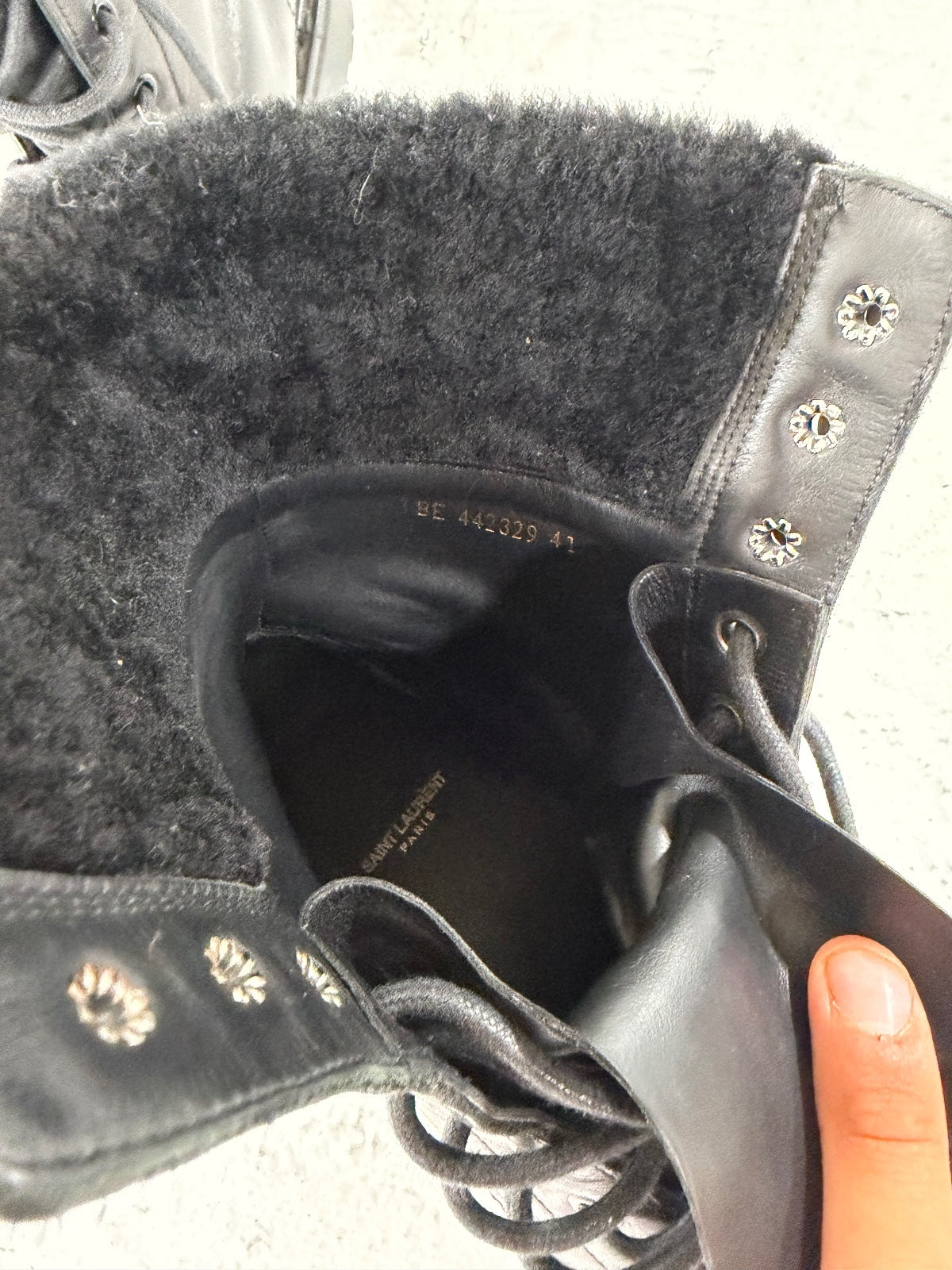 Saint Laurent Paris Combat Boots {{ color }} {{ brand }} {{ archive }} {{ season }} {{ year }} {{ hedi slimane }}