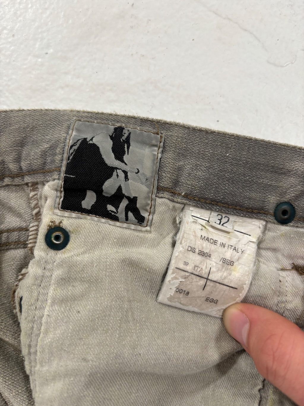 Rick Owens Egg Wash Detroit Cut Denim Jeans {{ color }} {{ brand }} {{ archive }} {{ season }} {{ year }} {{ hedi slimane }}