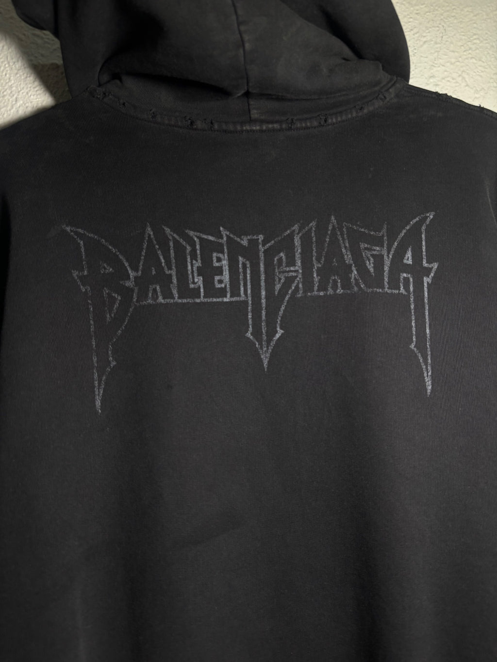 Balenciaga Distressed Paris Hoodie