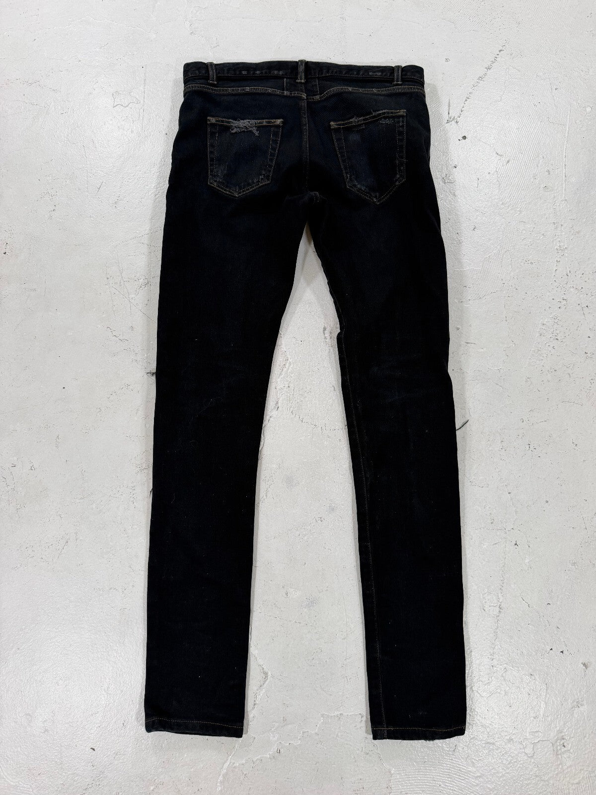 Saint Laurent Paris D02 Black Crash Denim